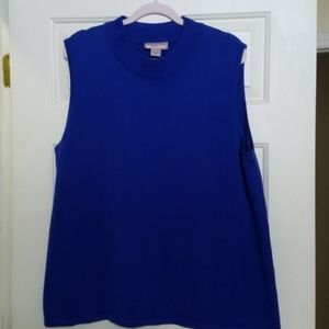 Sleeveless sweater tank top